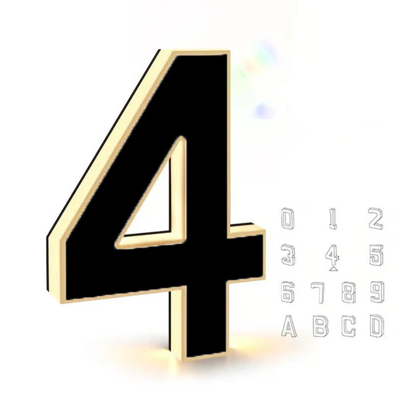 Exclusive LED Door Plate Number Light, Connects to 12V Power, Waterproof, Personalized Door Number