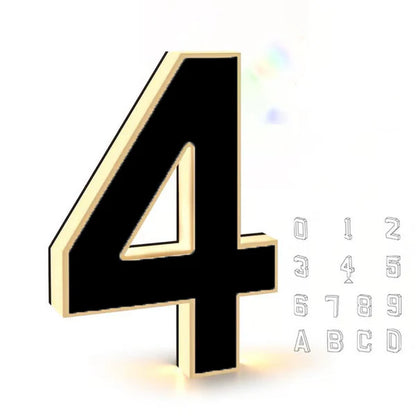 Exclusive LED Door Plate Number Light, Connects to 12V Power, Waterproof, Personalized Door Number