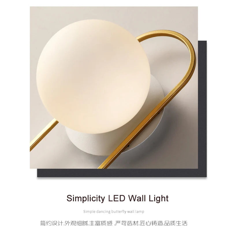 modern globe Wall Light