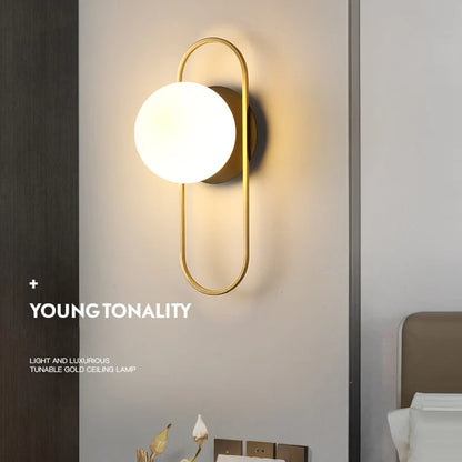 modern globe Wall Light